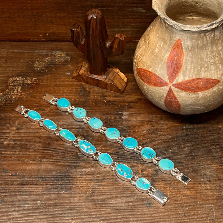 Kingman Turquoise Link Bracelet