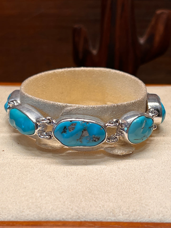 Kingman Turquoise Link Bracelet