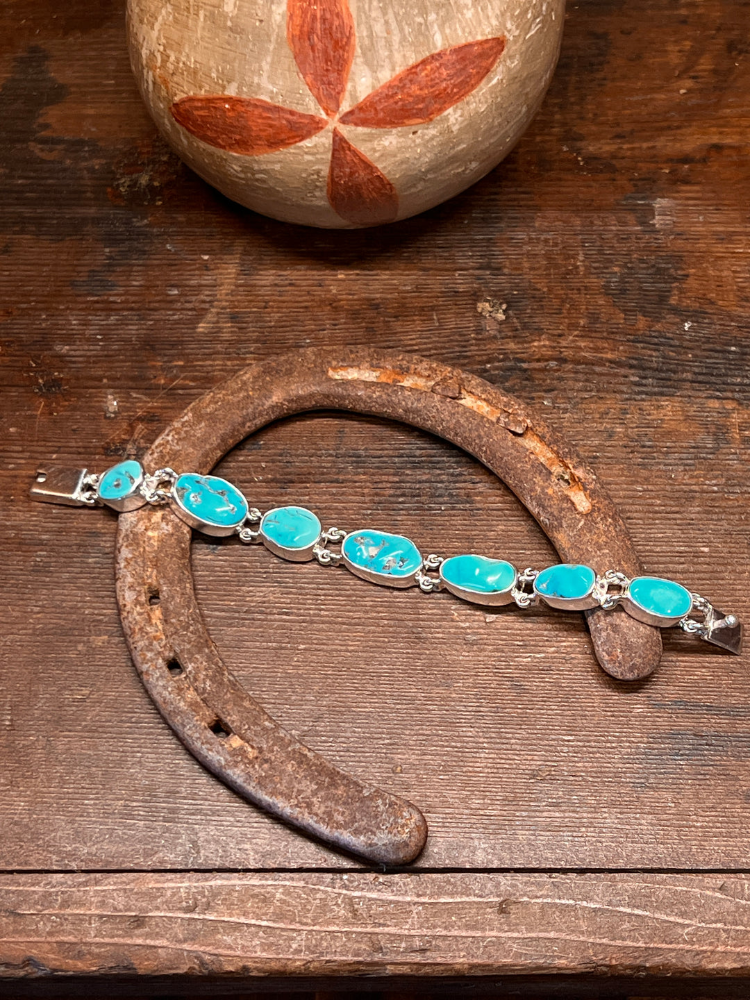 Kingman Turquoise Link Bracelet