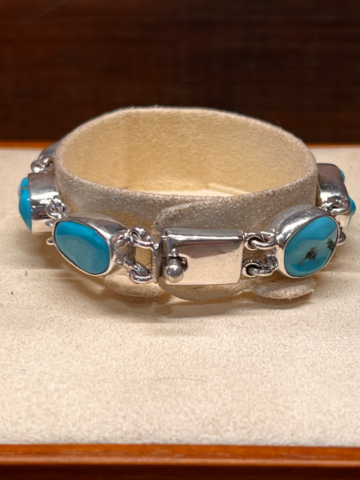 Kingman Turquoise Link Bracelet