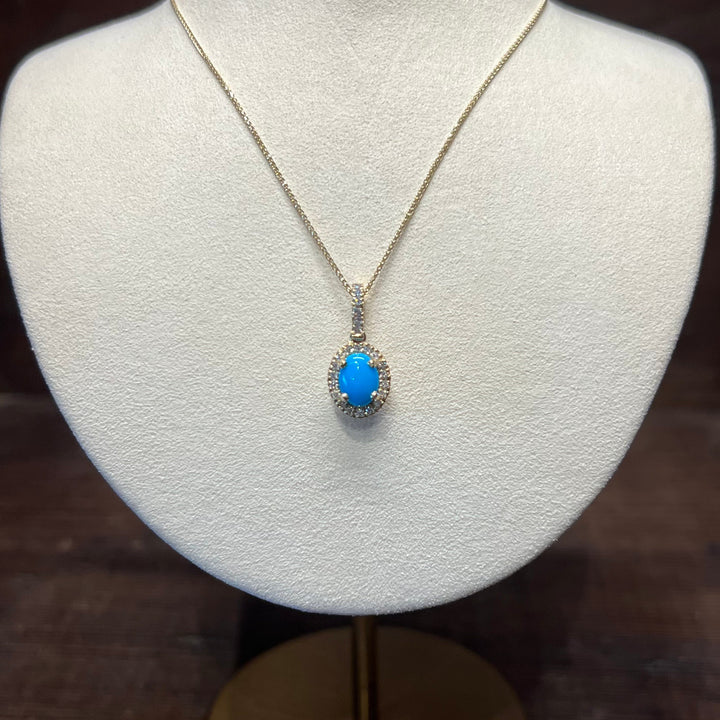 14K Gold Sleeping Beauty Diamond Pendant