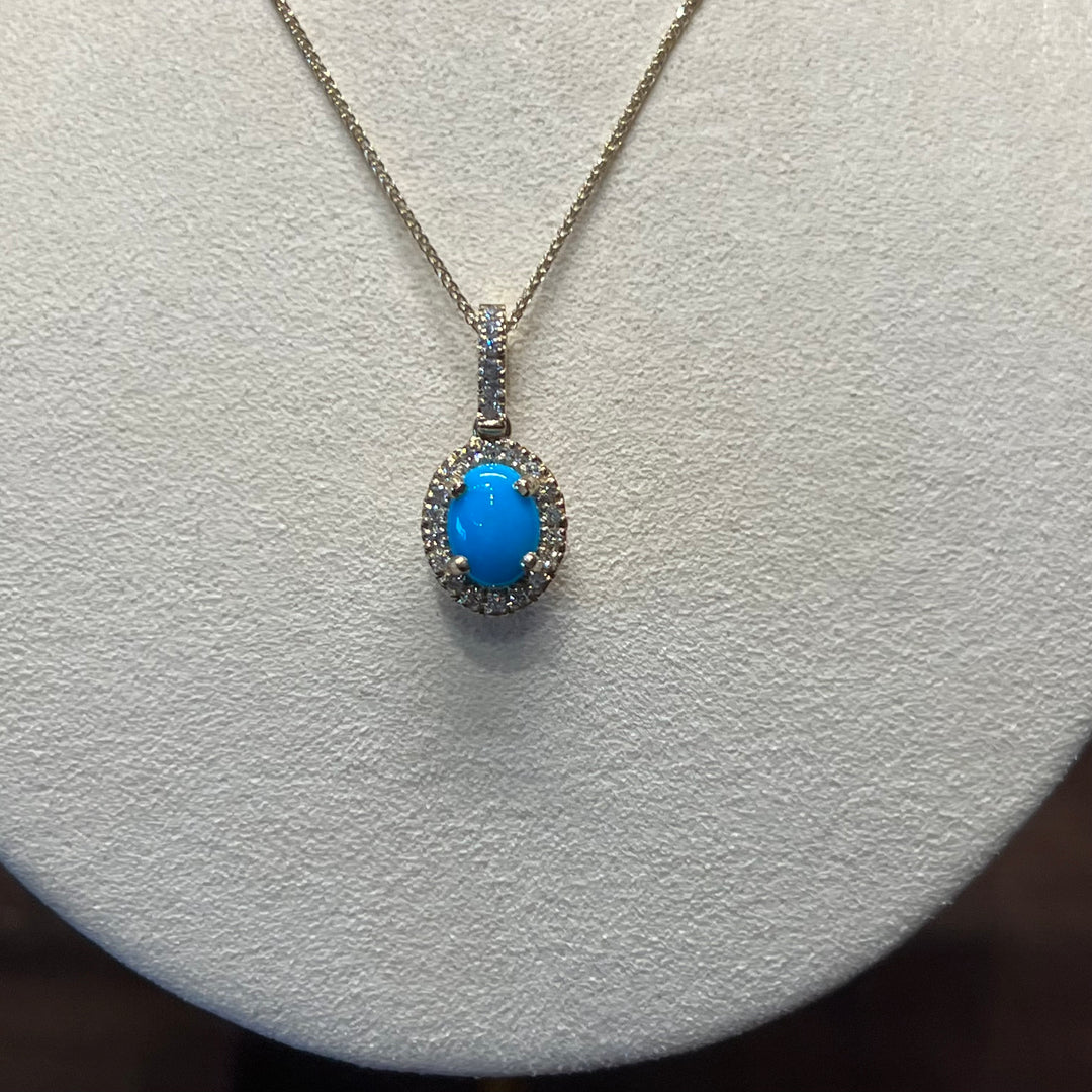 14K Gold Sleeping Beauty Diamond Pendant