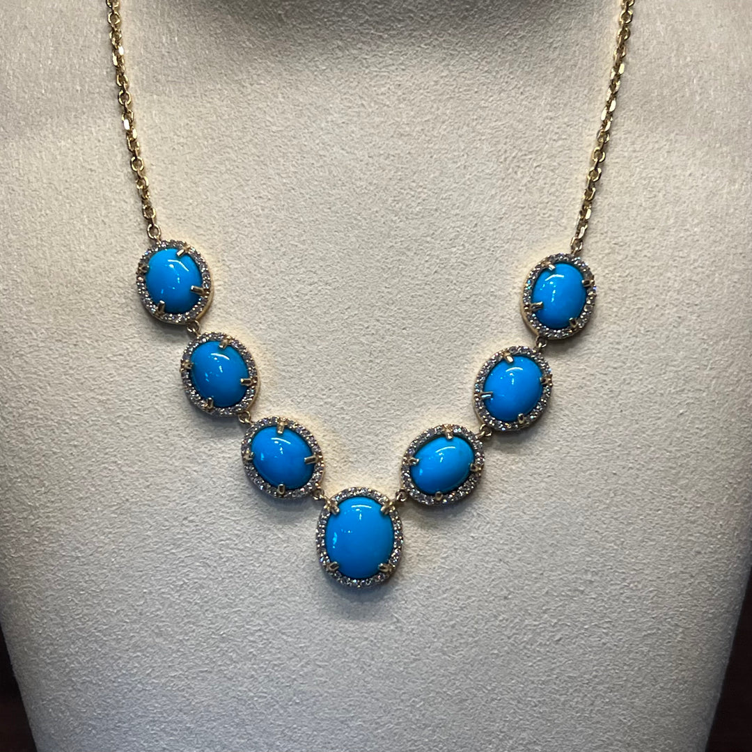 14K Gold Sleeping Beauty with Diamond Lariat