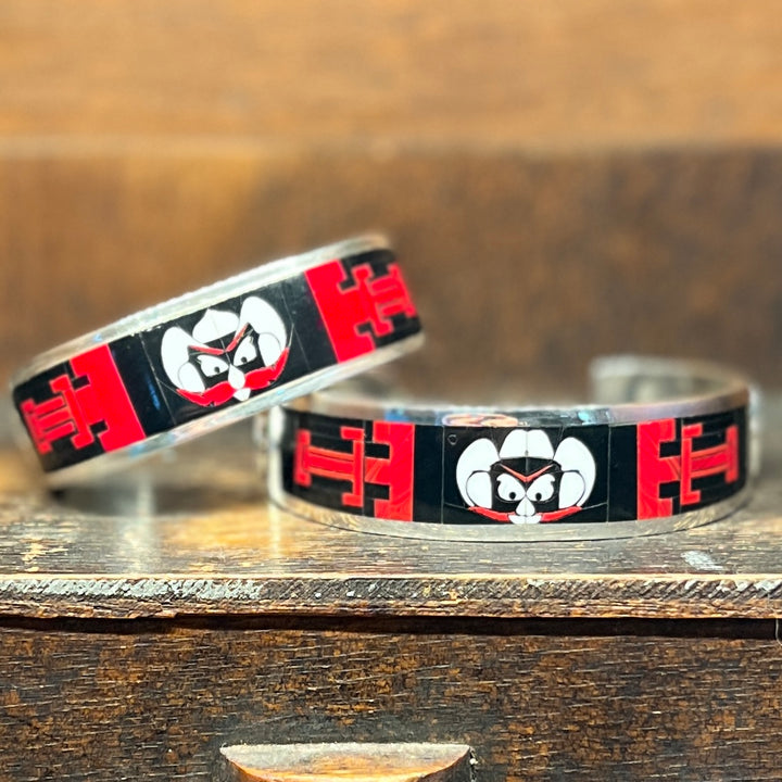Texas Tech Red Raider Inlay Cuff Bracelet