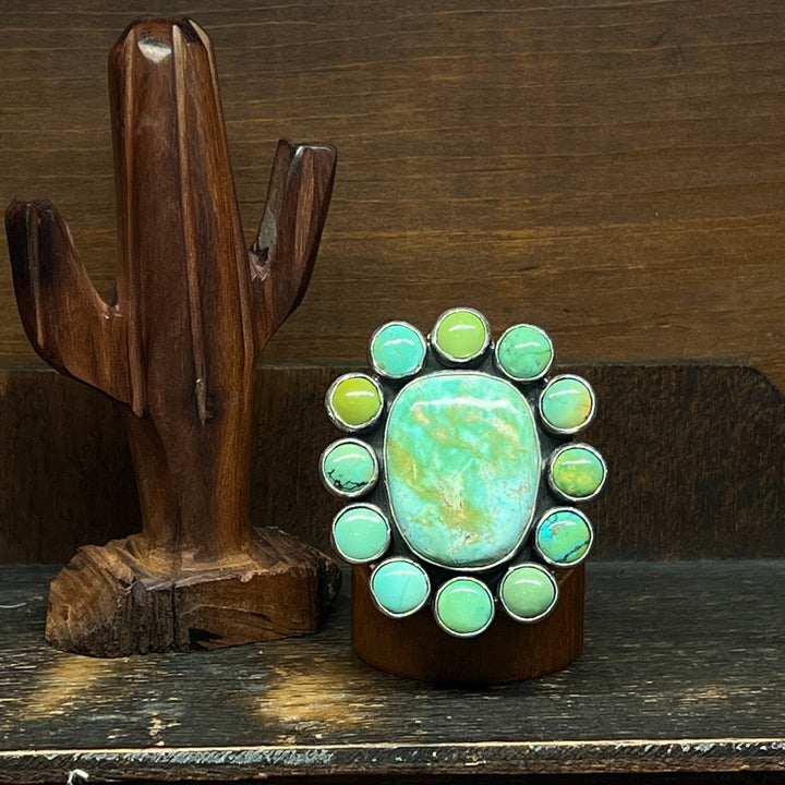 Cluster Royston Turquoise Ring