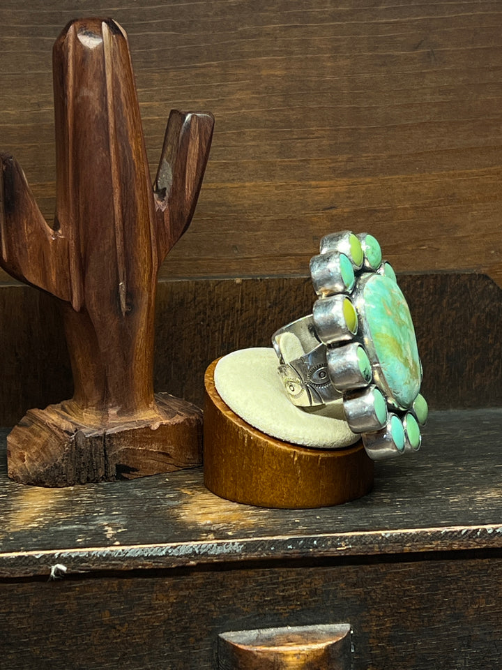 Cluster Royston Turquoise Ring