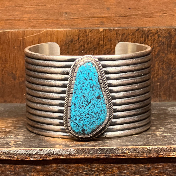 Tufa Cast Morenci Turquoise Cuff
