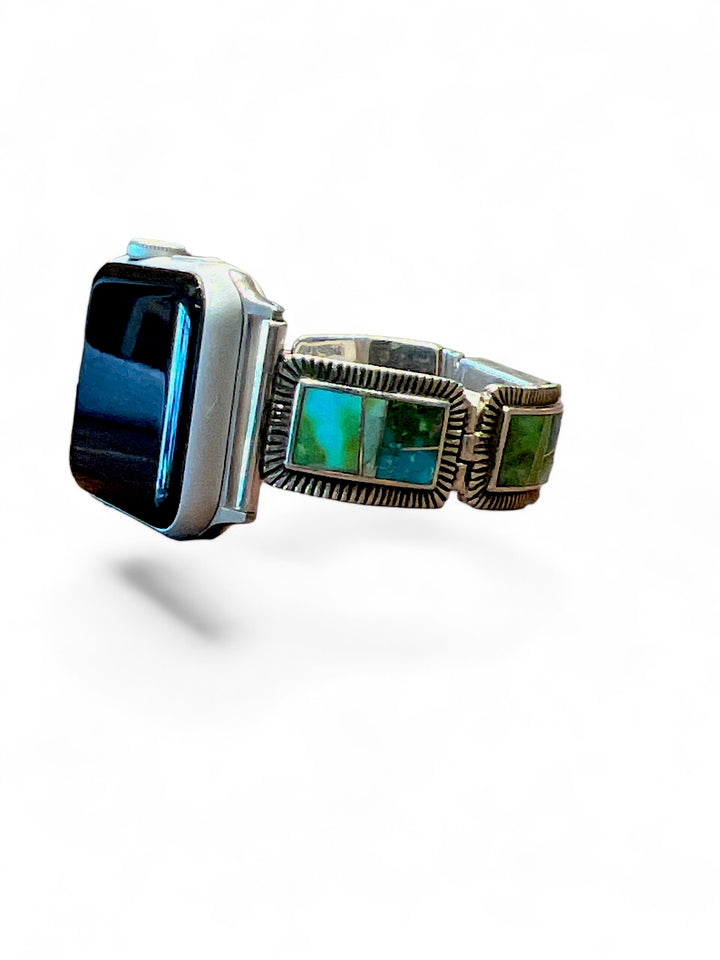 Sonora Gold Turquoise Inlay Watch Band