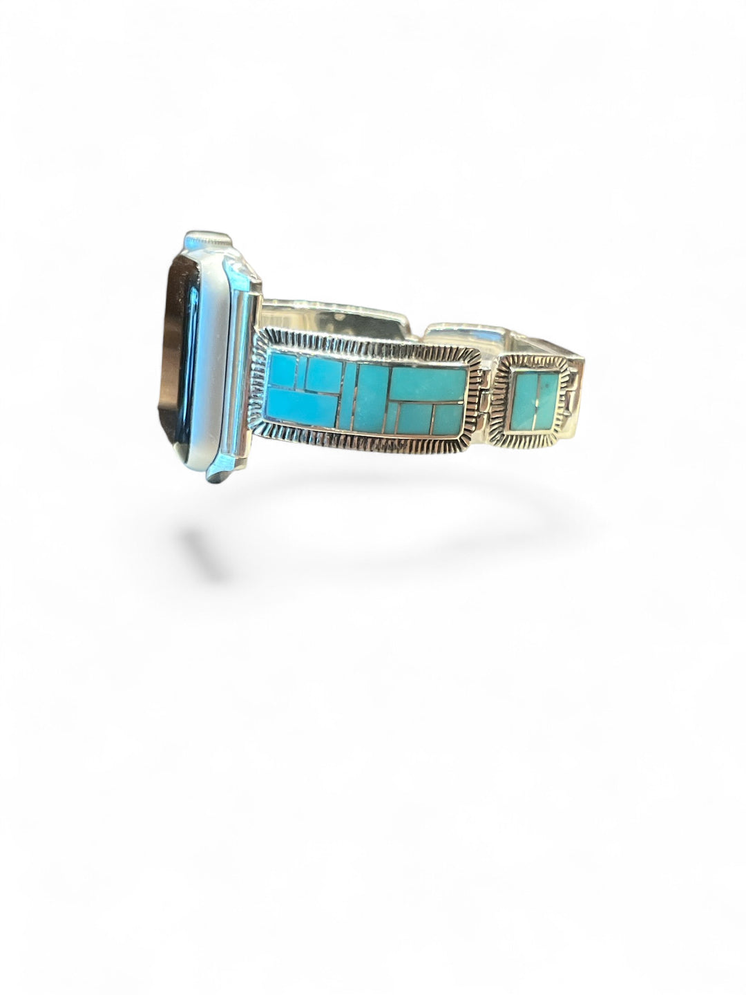 Arizona Blue Turquoise Inlay Watch Band