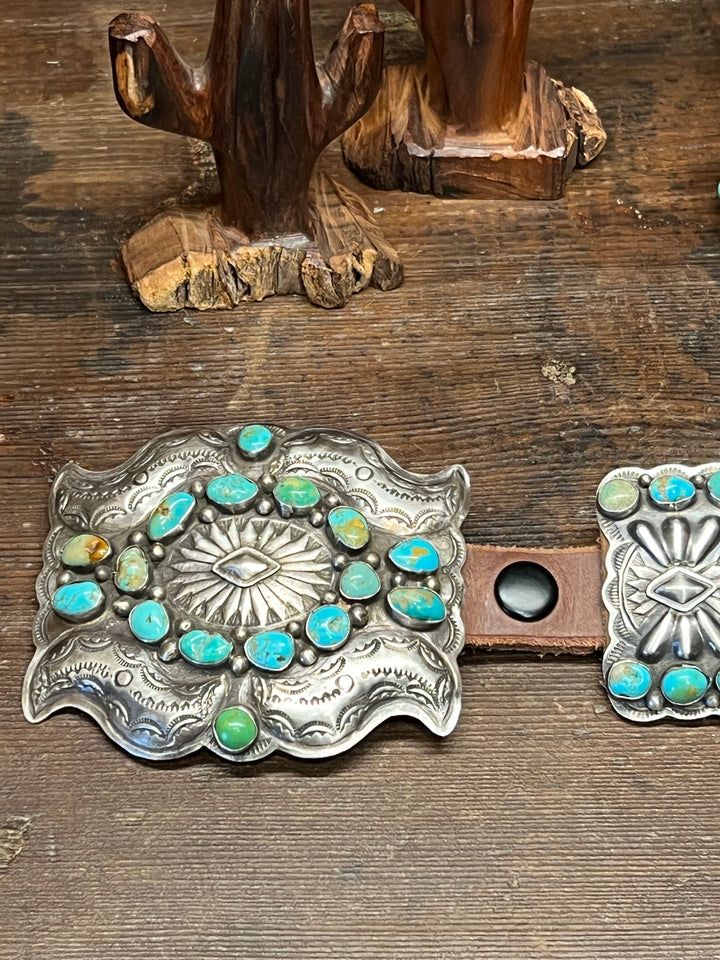 Royston Turquoise Cluster & Bow Belt