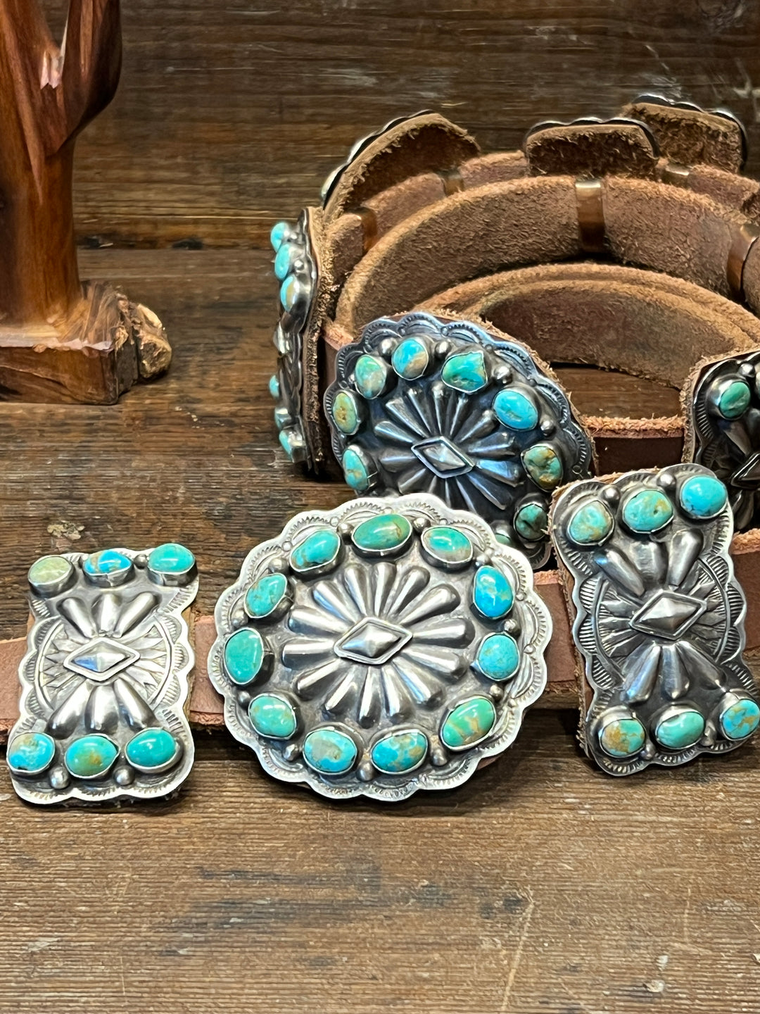 Royston Turquoise Cluster & Bow Belt