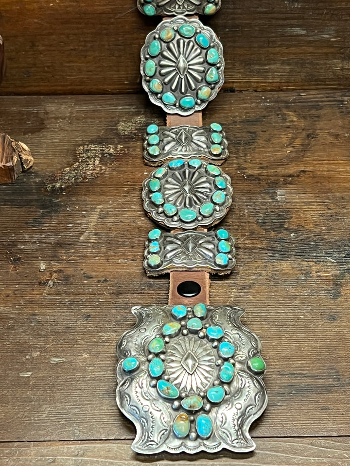 Royston Turquoise Cluster & Bow Belt