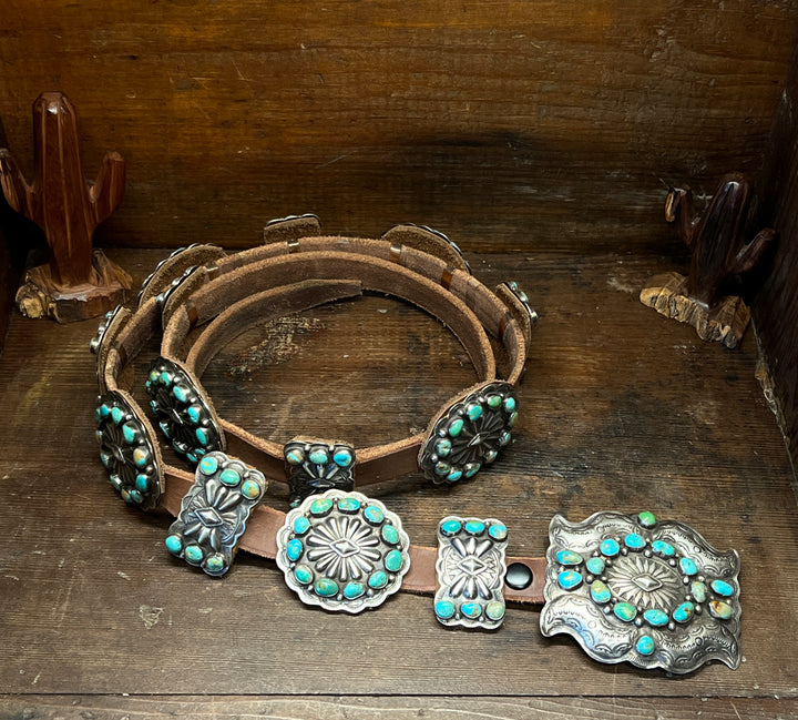 Royston Turquoise Cluster & Bow Belt