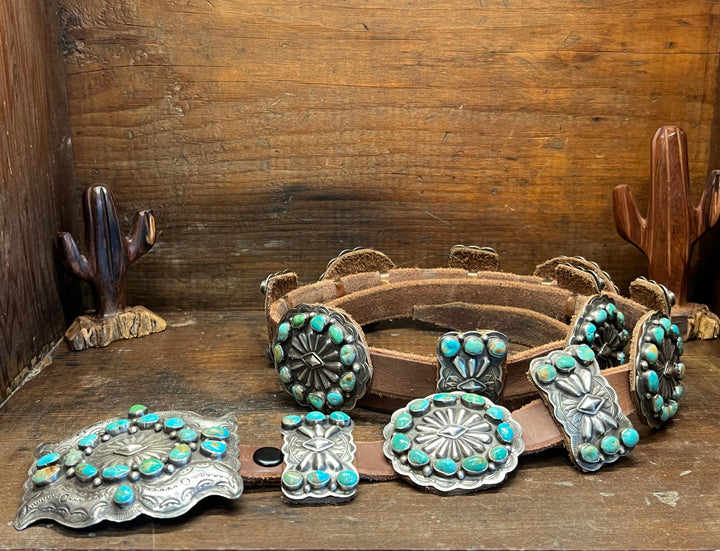 Royston Turquoise Cluster & Bow Belt