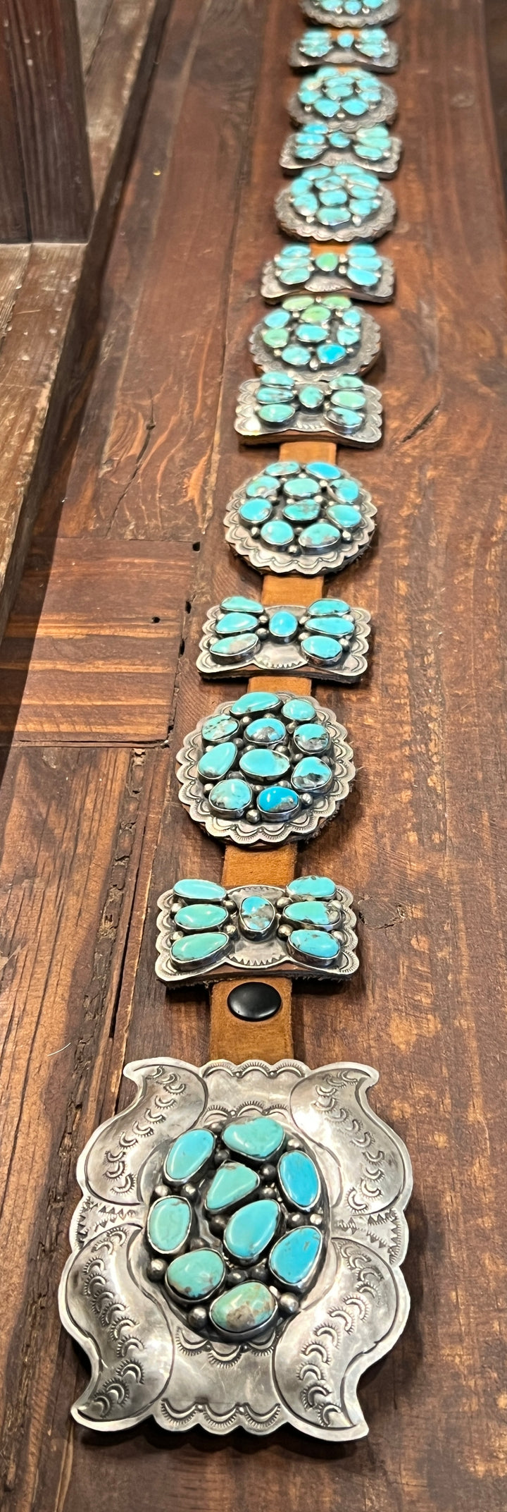 Multi Mine Turquoise Cluster & Bow Concho Belt