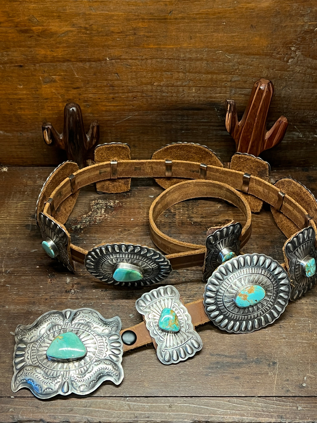 Green Turquoise Bow & Concho Belt