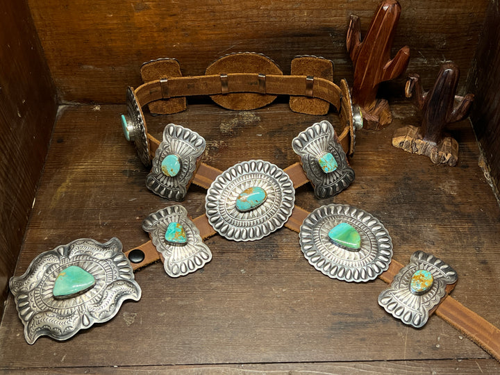 Green Turquoise Bow & Concho Belt