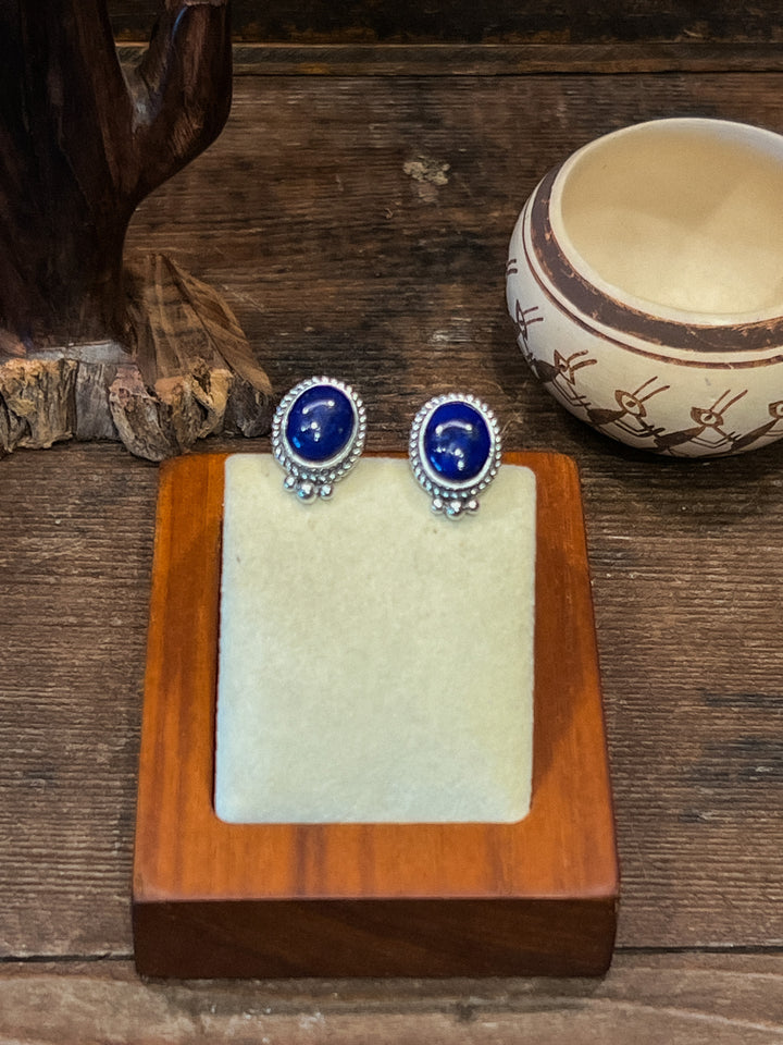 Lapis Raindrop Studs