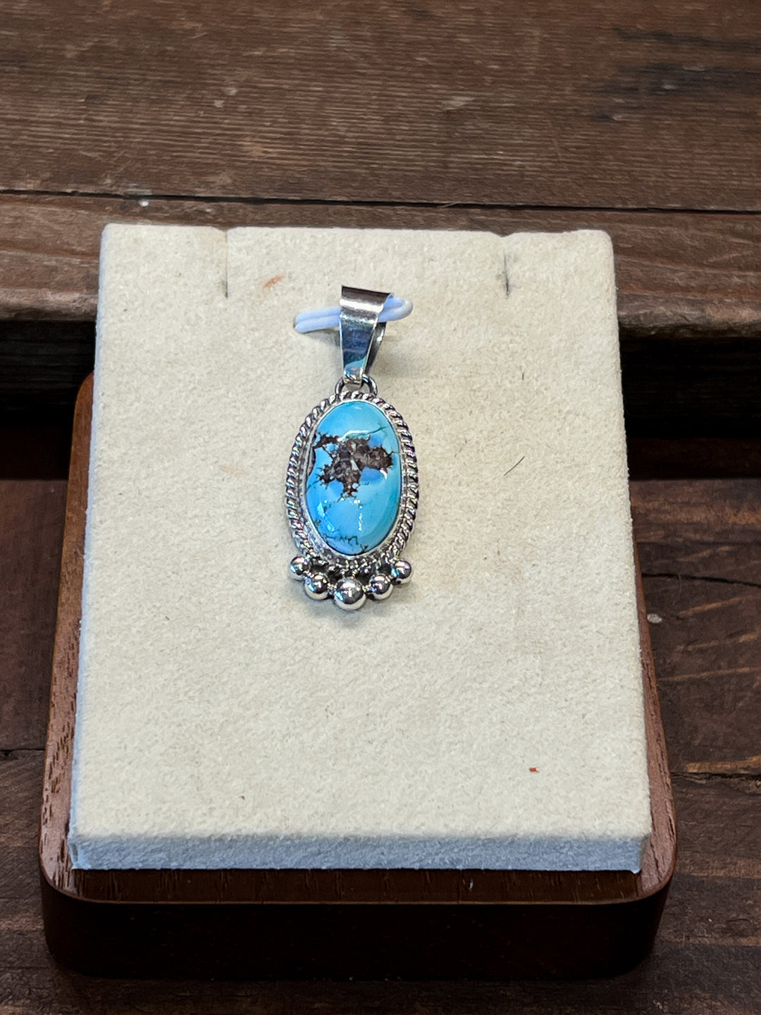 Oval Golden Hills Turquoise Pendant