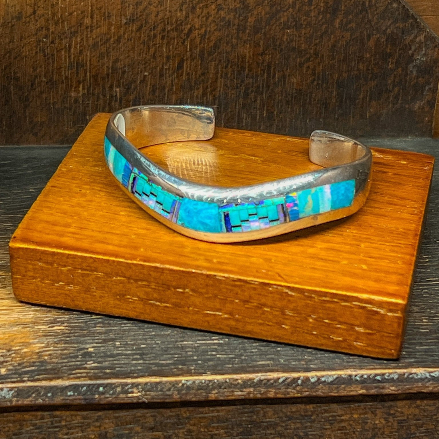 Stardust Inlay Design Cuff – Eagle's Shadow Trading Post