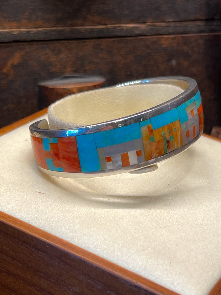 Pueblo Sunrise Inlay Cuff