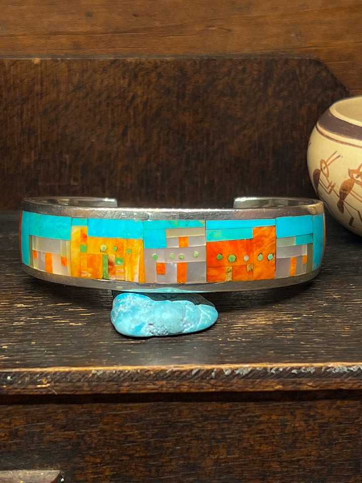 Pueblo Sunrise Inlay Cuff