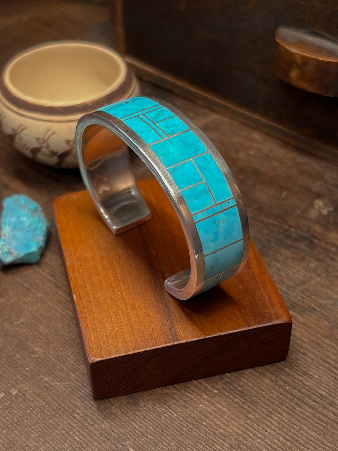 Arizona Blue Inlay Cuff