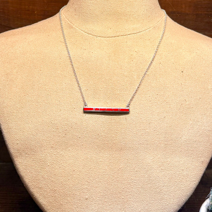 Rosarita Bar Inlay Necklace