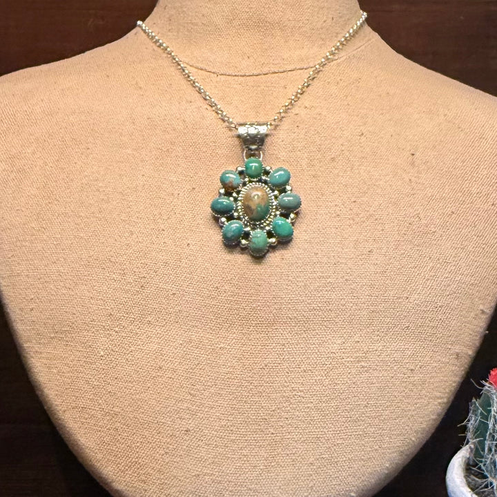 Turquoise Cluster Pendant