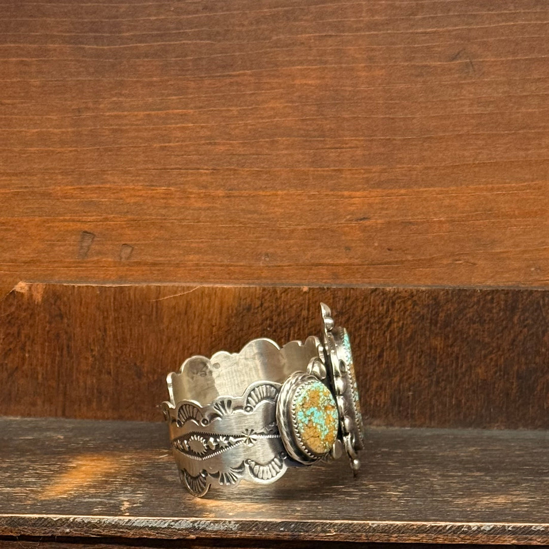 #8 Turquoise Cuff Bracelet by Jeff Largo