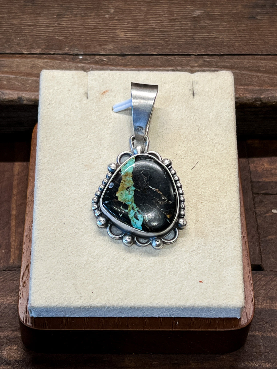 Black Jack Turquoise Pendant