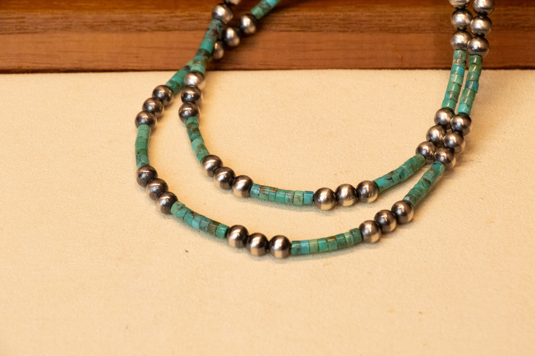 Navajo Pearl and Heshi Turquoise