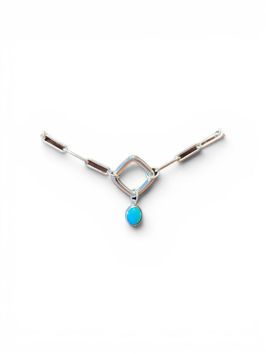 Turquoise Oval 10X8mm Charm