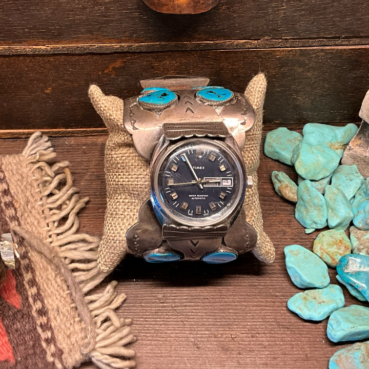 Fox Turquoise Cuff Watch