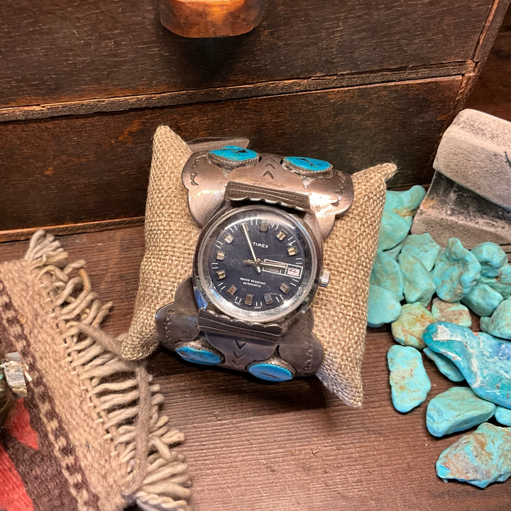 Fox Turquoise Cuff Watch