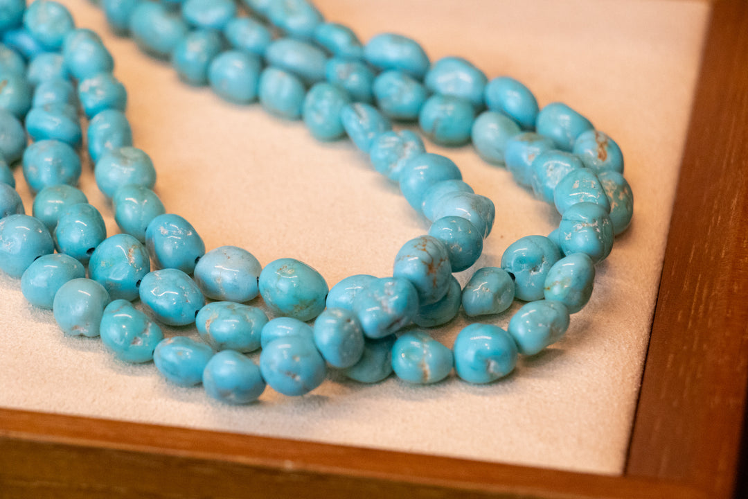 White Water Turquoise Multi Strand Necklace