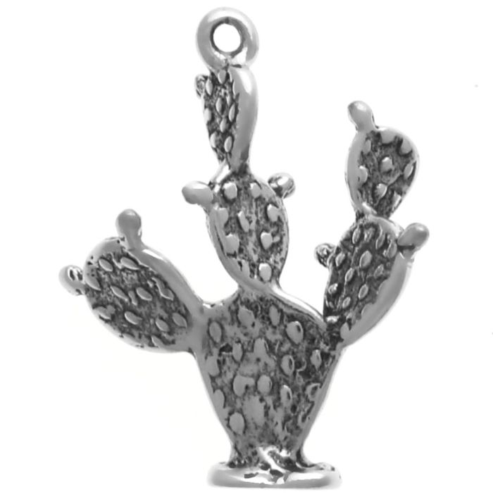 Large Prickly Pear Cactus Charm